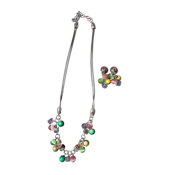 Brighton Rare COLORMIX Colorful Enamel Necklace (19” Length) & Earrings Set - Picture 2 of 6